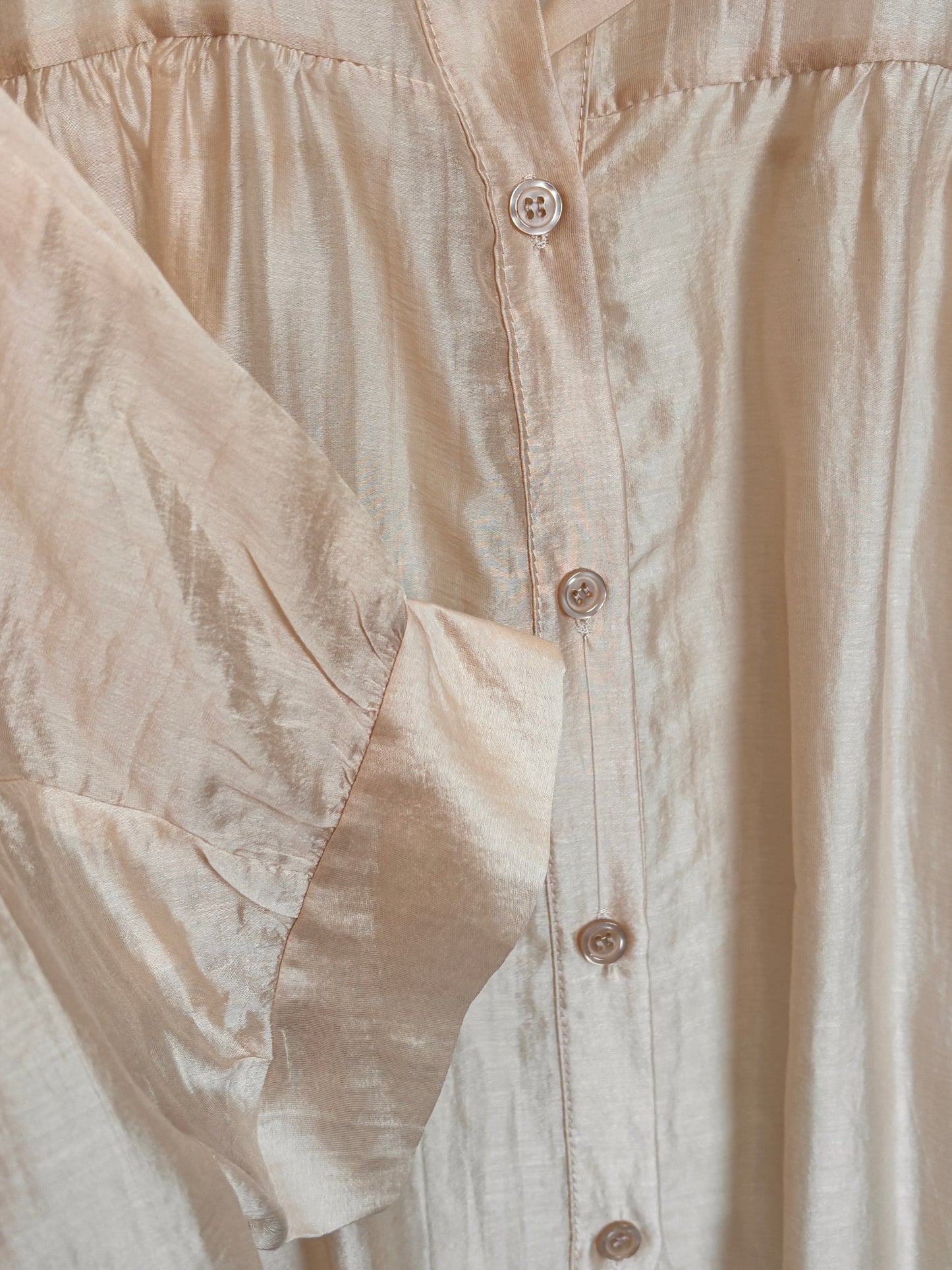 Tencel Bluse – Champagner