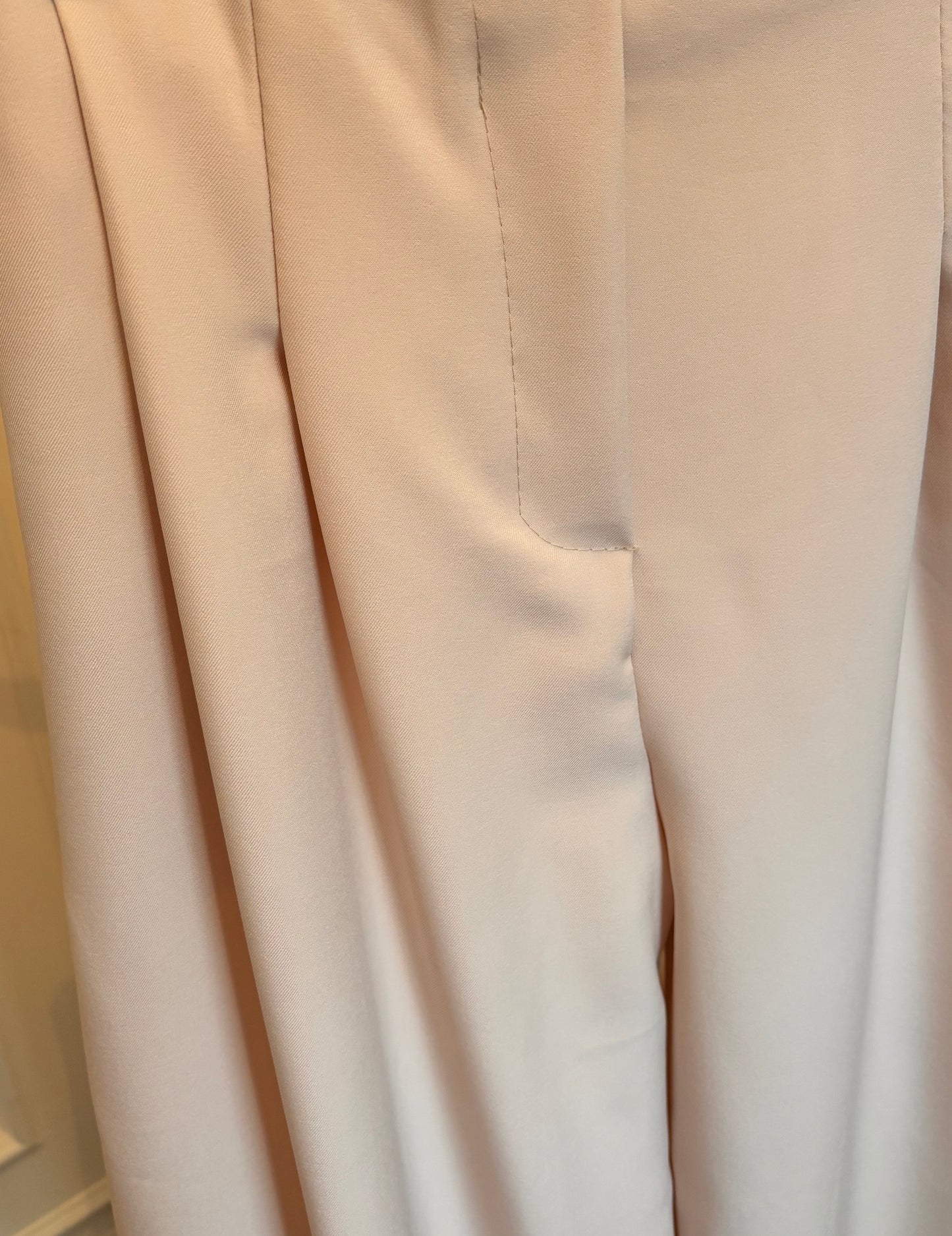 Wide Leg Hose – Champagner