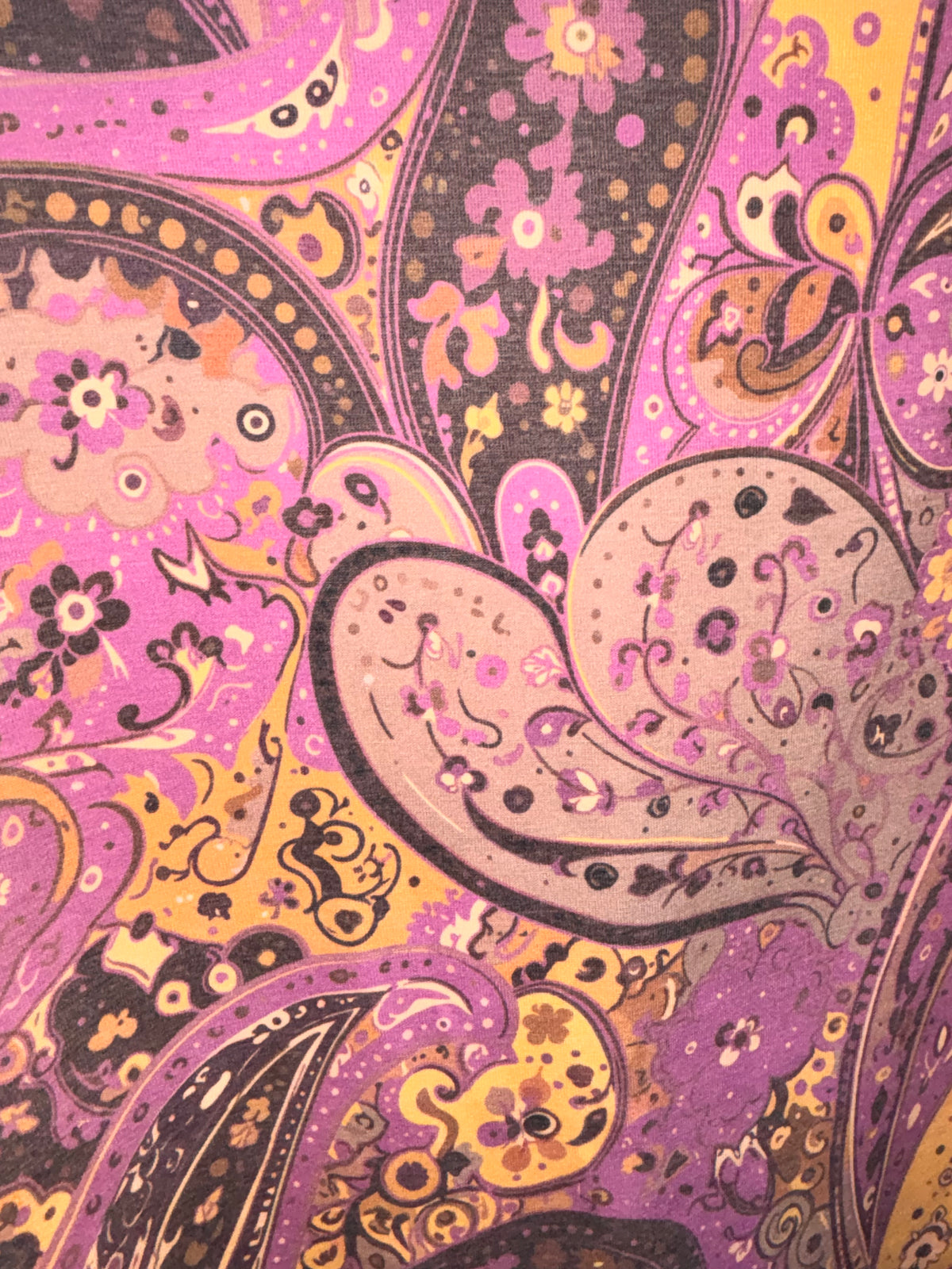 Paisley-Pullover mit weiten Ärmeln