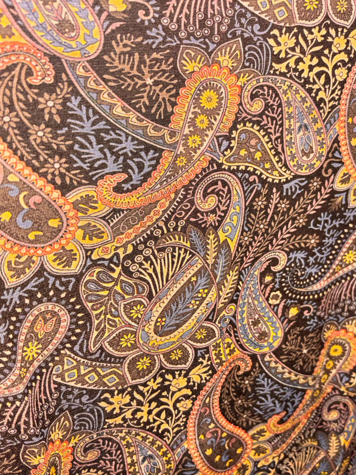 Paisley-Shirt mit 5 % Kaschmir