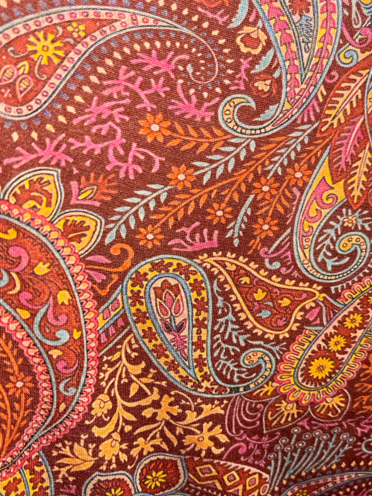 Paisley-Shirt mit 5 % Kaschmir