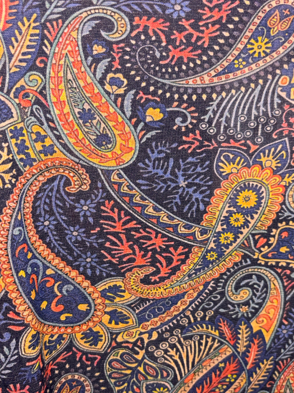 Paisley-Shirt mit 5 % Kaschmir