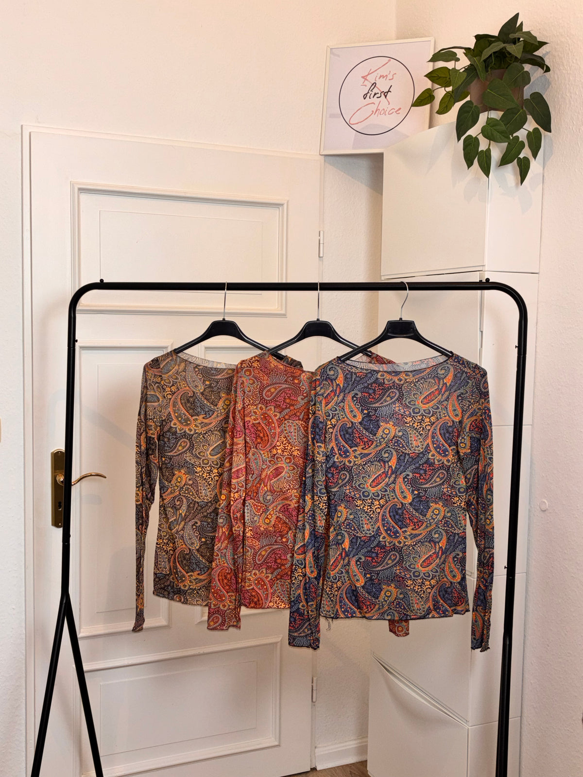 Paisley-Shirt mit 5 % Kaschmir