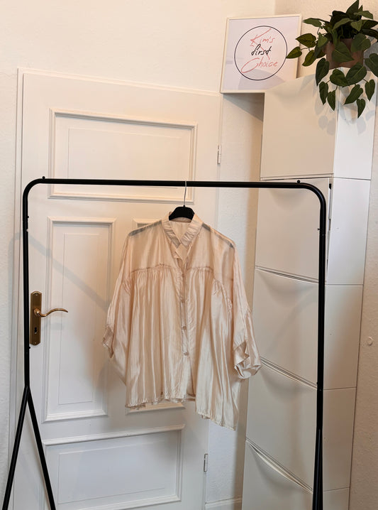 Tencel Bluse – Champagner