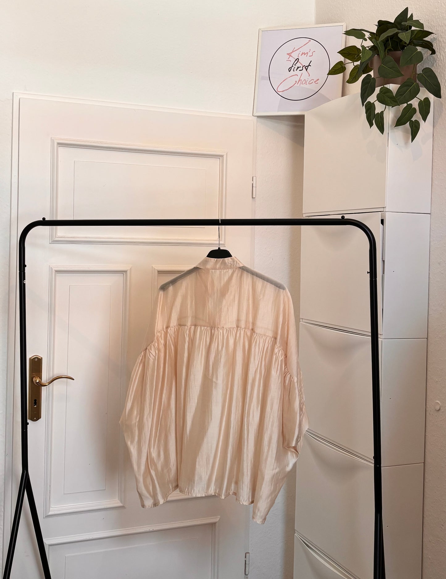 Tencel Bluse – Champagner