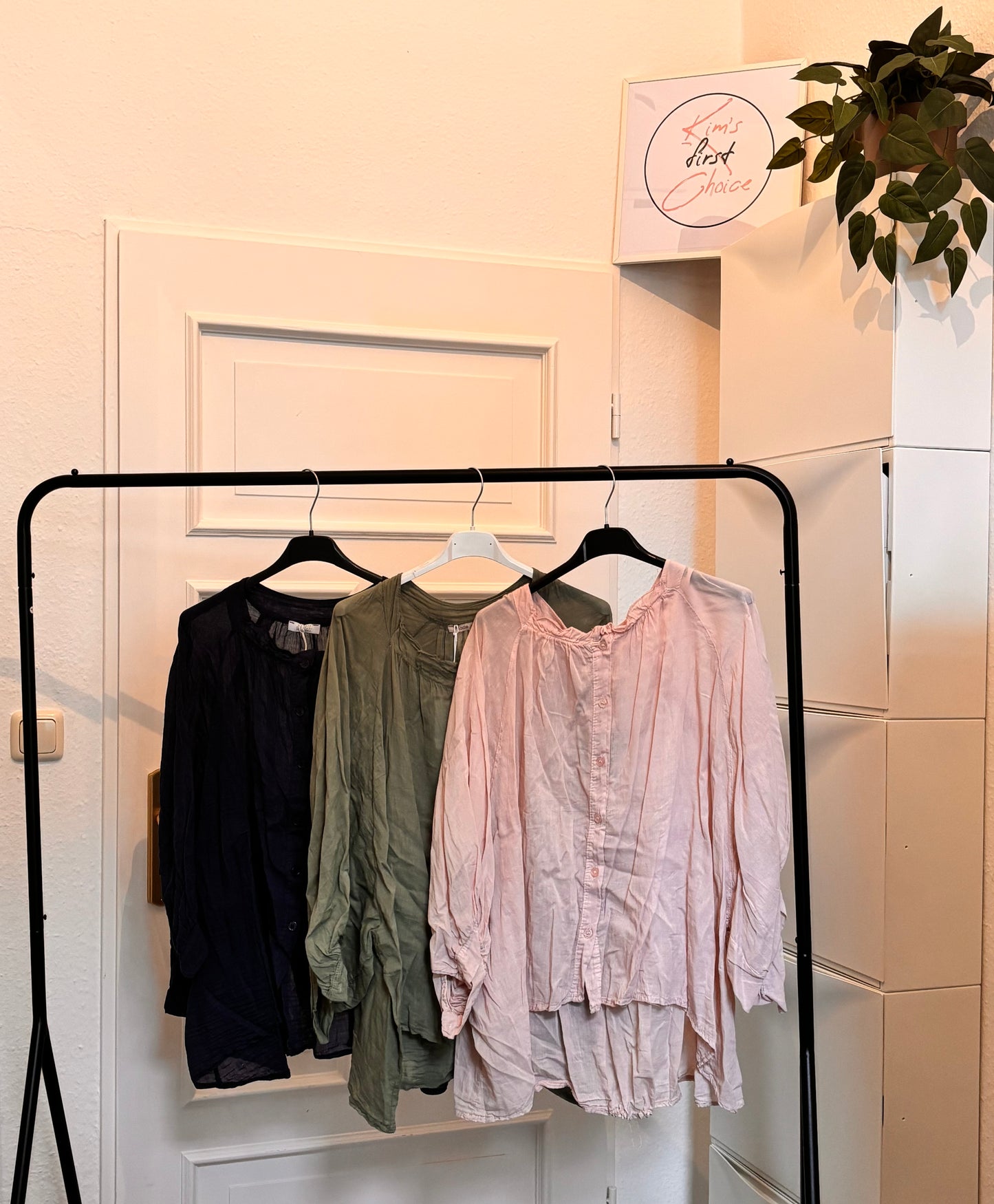 Fließende Bluse – 100% Baumwolle