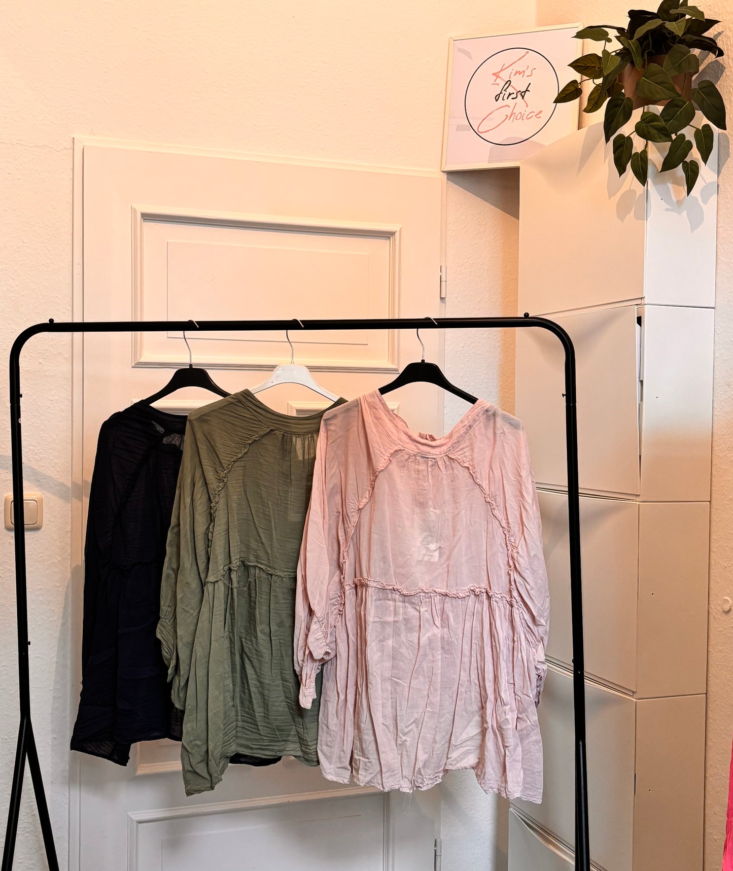 Fließende Bluse – 100% Baumwolle